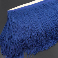 Frędzle taneczne na taśmie gęste granatowe 15cm [bretka 9m]