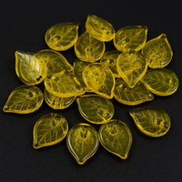 Listek szklany żółty 18x13mm [6szt]