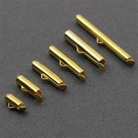 Końcówka do bransolet wsuwana złota 40mm