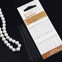 Beadsmith Igły do pereł skręcane 0,24mm [10szt]