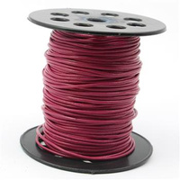 Rzemień skórzany fuksja 2mm [1metr]