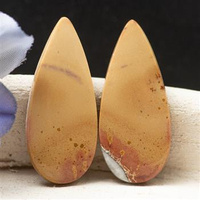 Kaboszony jaspis maligano 31x13x3mm [para]