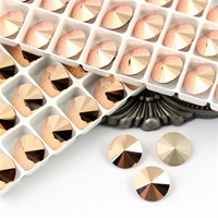 Preciosa Rivoli Maxima Capri Gold 14mm [2szt]