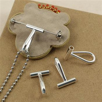 Krawatka do bazy broszki srebrna 21mm