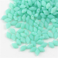 GemDuo 5x8mm Green Aqua Opal Matt [20szt]