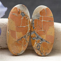 Kaboszony jaspis maligano 28x13x3mm [para]