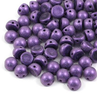 CzechMates Cabochon 7mm Metallic Suede Purple [10szt]