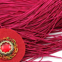 Bajorek do haftu miękki - fuksja satynowy 1mm [ 4g ]