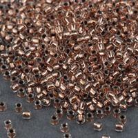 Toho Round 8/0 Copper-Lined Crystal [10g]