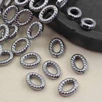 Hematyt srebrny owal 15x11mm