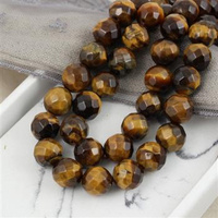 Tygrysie oko kula fasetowana 12mm