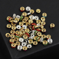 Przekładka oponka z cyrkoniami mix kolorów 4mm [20szt]