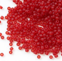 Toho Round 11/0 Transparent-Frosted Ruby  [10g]
