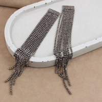 Baza kolczyka z taśmy cyrkoniowej 15cm [2szt]