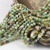 Chryzopraz kula fasetowana 3,5mm [sznur 39cm]