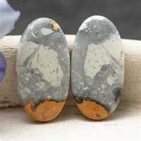 Kaboszony jaspis maligano 25x13x3mm [para]