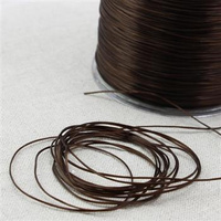 Gumka płaska nitkowa brązowa 0,6mm 