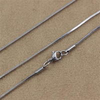 Łańcuszek żmijka 1mm z zapięciem stal szlachetna [50cm]
