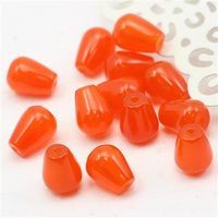Agat brazylijski kropla pomarańczowa 13x10mm
