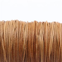 Rzemień skórzany jasny brązowy surowy 1,5mm [1metr]