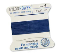 Griffin Nici nylonowe z igłą dk blue 0,60mm [2m]