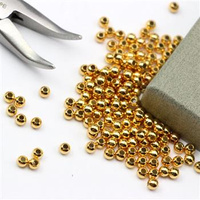 Kulka zaciskowa 2,5mm srebro pozłacane Ag925 [10szt]