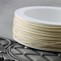 Sznurek wiskozowy kremowy 1mm Pega [1 metr]