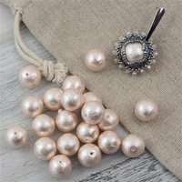 Miyuki Cotton Pearls Pink kula 12mm