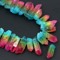 Kwarc multikolor sopel 25-42mm