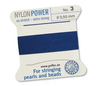 Griffin Nici nylonowe z igłą dk blue 0,50mm [2m]