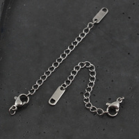 Zapięcie przedłużka z karabińczykiem stal szlachetna 5cm