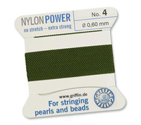 Griffin Nici nylonowe z igłą olive 0,60mm [2m]