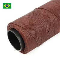 Sznurek do makramy brazylijski woskowany Pecan 1mm [1metr]