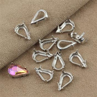 Oprawa do przyszywania - koszyczek łezka 13x8mm