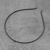 Baza opaski do włosów czarna 3mm