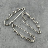 Baza broszki agrafka srebrna z ogniwami 50mm/3