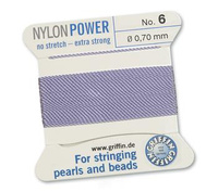 Griffin Nici nylonowe z igłą lilac 0,70mm [2m]