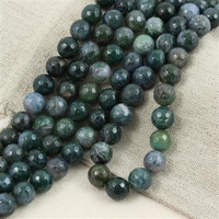 Agat mszysty kula fasetowana 10mm