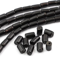 Koral czarny wałek 12x7mm