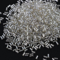 Toho Bugle #1 Silver-Lined Crystal 3mm [5g]