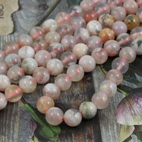 Agat sakura kula gładka 10mm