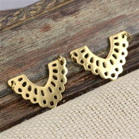 Ażurowa baza stal szlachetna pozłacana PVD HQ 25x16mm