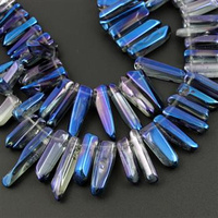 Kwarc kobaltowy metalic sopel 20-29mm