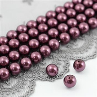 Preciosa Nacre Round Pearl Maxima Light Burgundy 6mm [6szt]