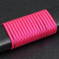 Sznurek sutasz chiński 3mm różowy neon [1 metr]