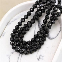 Turmalin czarny kula fasetowana 6mm