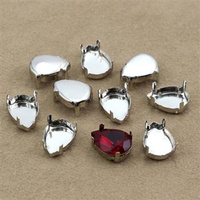 Oprawa do przyszywania - koszyczek łezka 14x10mm