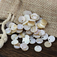 Masa perłowa kremowa monetka  8mm [10szt]