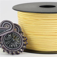 Sznurek sutasz acetat ITALY 2,5mm buttercream [1metr]