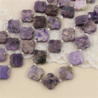 Czaroit koniczyna fasetowana 16mm